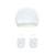 Bonnet bébé en sherpa + moufles alaska Ecru 3 - vertbaudet enfant 