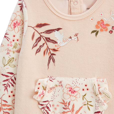 Pyjama bébé en velours manouk Rose 4 - vertbaudet enfant 