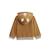 Sweat à capuche zippé enfant en molleton lamascotte Camel 4 - vertbaudet enfant 