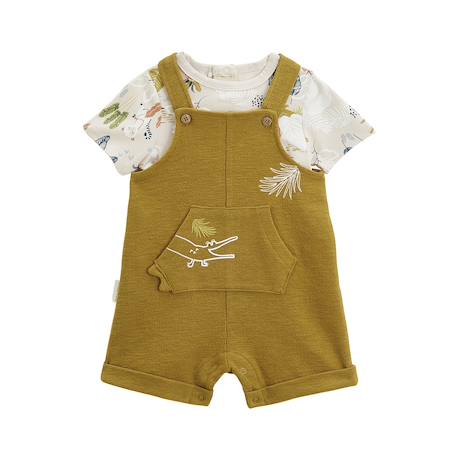 Ensemble salopette bébé et t-shirt costa Vert 2 - vertbaudet enfant 