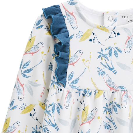 Robe enfant en molleton bianca Ecru 4 - vertbaudet enfant 