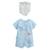 Barboteuse bébé + foulard zeste d'amour Bleu 2 - vertbaudet enfant 