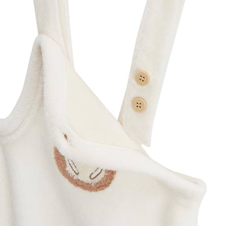 Salopette bébé en molleton ultra chaud envolée de bisous Ecru 4 - vertbaudet enfant 
