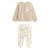 Ensemble gilet et pantalon bébé en velours câlins Ecru 2 - vertbaudet enfant 