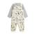 Ensemble salopette bébé en molleton et t-shirt boavista Ecru 2 - vertbaudet enfant 