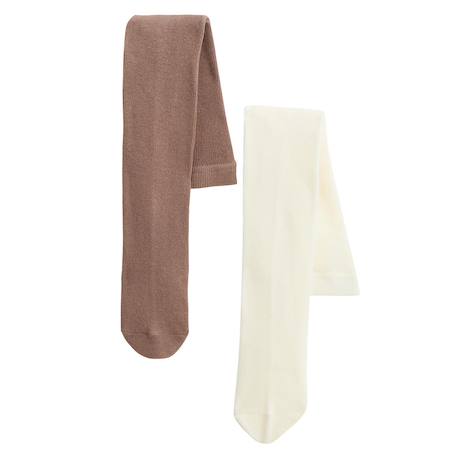 Lot de 2 paires de collants enfant matcha Marron 2 - vertbaudet enfant 