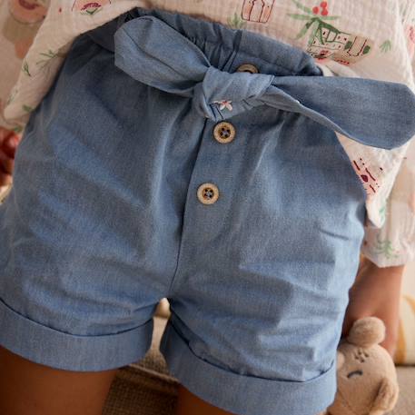 Short enfant en chambray ciao milano Bleu 5 - vertbaudet enfant 