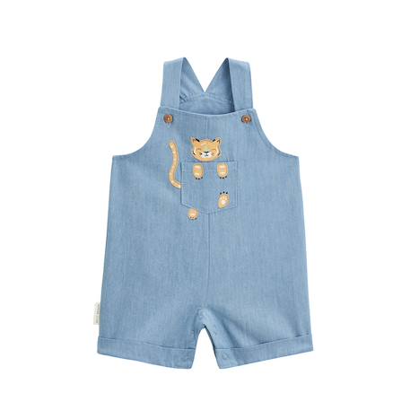 Salopette bébé en toile de coton kanha Bleu 2 - vertbaudet enfant 