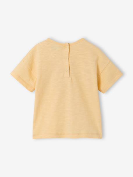 T-shirt bébé motif animalier manches courtes abricot+jaune d'or 7 - vertbaudet enfant 