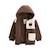 Veste bébé en sherpa avec capuche cracotte Marron 4 - vertbaudet enfant 