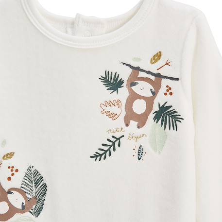 Pyjama bébé en velours cache-cache Vert 4 - vertbaudet enfant 