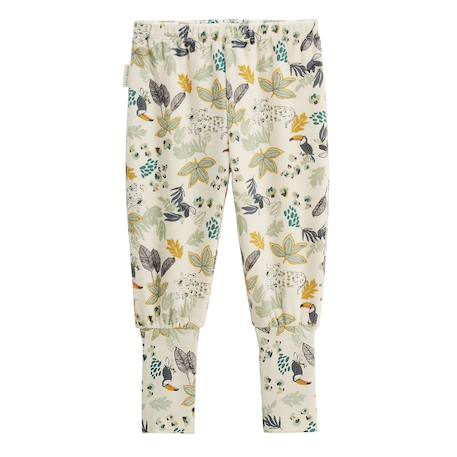 Pyjama bébé 2 pièces en velours avec pieds retroussables boavista Kaki 6 - vertbaudet enfant 