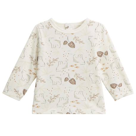 Ensemble salopette bébé en sherpa et t-shirt câlins Marron 5 - vertbaudet enfant 