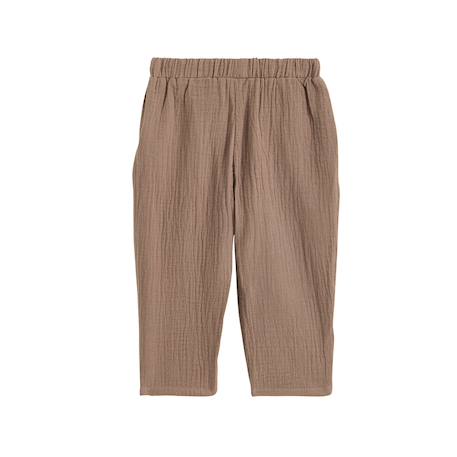 Pantalon enfant en gaze de coton baroudeur Marron 3 - vertbaudet enfant 
