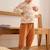 Ensemble enfant sweat et pantalon en gaze de coton tango Marron 6 - vertbaudet enfant 