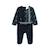 Pyjama bébé en velours jungle friends Bleu 5 - vertbaudet enfant 