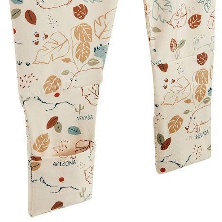 Pyjama enfant 2 pièces avec pieds retroussables kansas city Camel 4 - vertbaudet enfant 