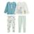 Lot de 2 pyjamas enfant 2 pièces en velours avec pieds retroussables oscar Bleu 2 - vertbaudet enfant 