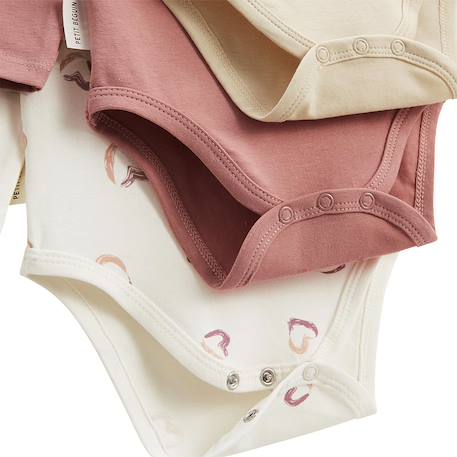 Lot de 3 bodies bébé manches longues maya Rose 3 - vertbaudet enfant 