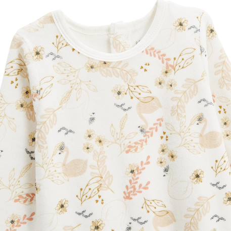 Lot de 2 pyjamas bébé en velours swan Ocre 5 - vertbaudet enfant 