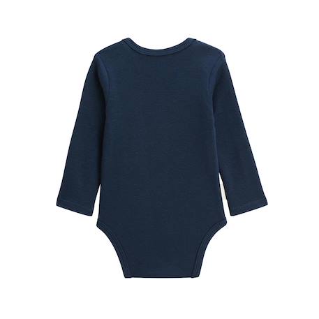 Lot de 2 bodies bébé manches longues cirque d'automne Bleu 6 - vertbaudet enfant 
