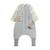 Turbulette d'hiver en velours avec pieds retroussables et manches amovibles petit loup Gris 2 - vertbaudet enfant 