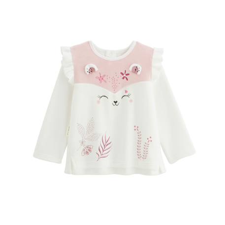 Pyjama enfant 2 pièces en velours écru louisa Ecru 3 - vertbaudet enfant 