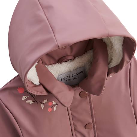 Manteau enfant imperméable doublé sherpa sora Rose 5 - vertbaudet enfant 