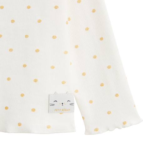 T-shirt enfant manches longues swan Ecru 4 - vertbaudet enfant 