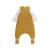 Turbulette d'hiver en velours avec pieds retroussables et manches amovibles charlie Ocre 4 - vertbaudet enfant 