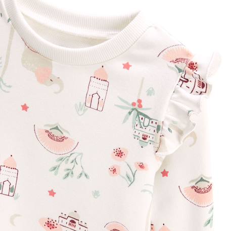 Sweat-shirt enfant arya Ecru 4 - vertbaudet enfant 