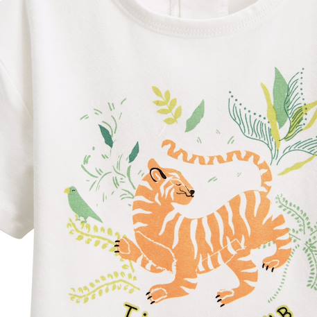 T-shirt enfant kanha Ecru 4 - vertbaudet enfant 