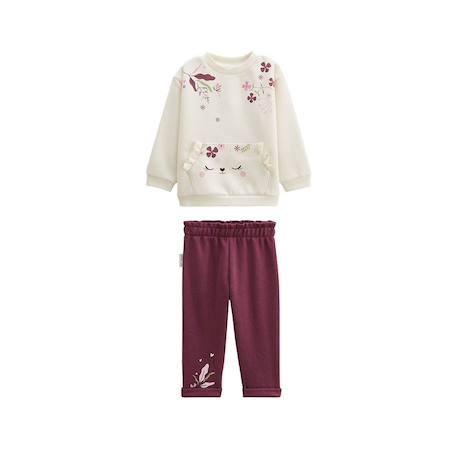 Ensemble enfant sweat et pantalon en molleton mila Rose 2 - vertbaudet enfant 