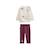 Ensemble enfant sweat et pantalon en molleton mila Rose 2 - vertbaudet enfant 