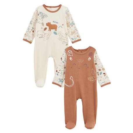 Lot de 2 pyjamas bébé kansas city Camel 2 - vertbaudet enfant 