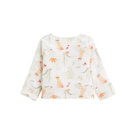 Gilet bébé en gaze de coton sierra Ecru 3 - vertbaudet enfant 