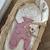 Pyjama bébé en velours ouverture zippée miss chatchatchat Rose 6 - vertbaudet enfant 