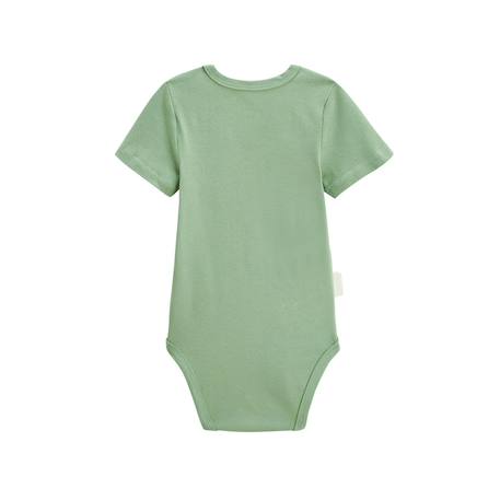 Lot de 2 bodies bébé manches courtes kanha Vert 6 - vertbaudet enfant 