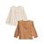 Lot de 2 t-shirts bébé manches longues chincha Camel 2 - vertbaudet enfant 