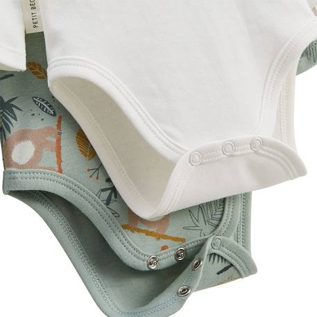 Lot de 2 bodies bébé manches longues cache-cache Ecru 3 - vertbaudet enfant 