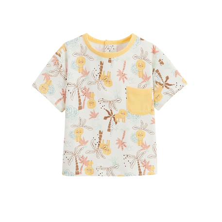 T-shirt enfant auguste Jaune 2 - vertbaudet enfant 