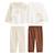Lot de 2 pyjamas bébé 2 pièces en velours cracotte Beige 2 - vertbaudet enfant 