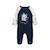 Pyjama bébé en velours cirque d'automne Bleu 5 - vertbaudet enfant 