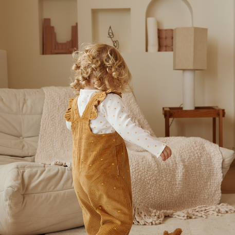 Salopette bébé en velours côtelé swan Ocre 5 - vertbaudet enfant 