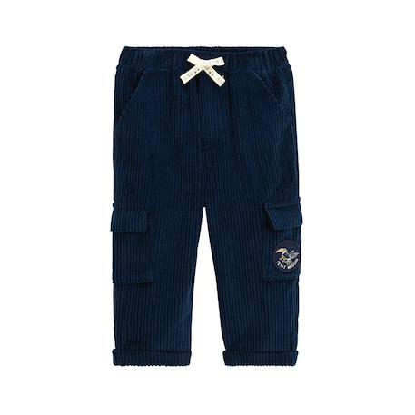 Pantalon en velours côtelé boavista Bleu 2 - vertbaudet enfant 
