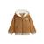 Sweat à capuche zippé en molleton lamascotte Camel 2 - vertbaudet enfant 