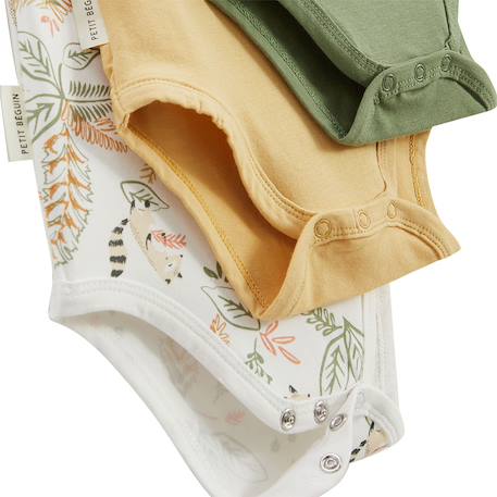 Lot de 3 bodies bébé manches courtes gabin Vert 3 - vertbaudet enfant 