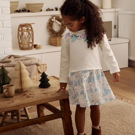 Robe enfant en molleton polarmoon Bleu 5 - vertbaudet enfant 