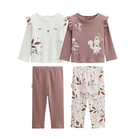Lot de 2 pyjamas enfant 2 pièces sora Ecru 2 - vertbaudet enfant 