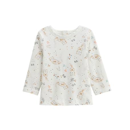 Ensemble salopette bébé en molleton et t-shirt mini loutre Marron 4 - vertbaudet enfant 